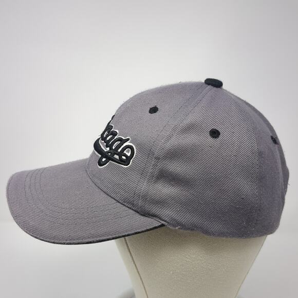 Chicago Strapback Baseball Cap Gray One Size Adjustable Embroidered Lightweight - Picture 3 of 9